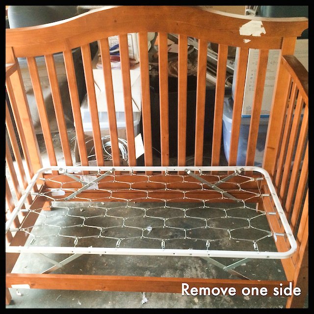 remove side of crib