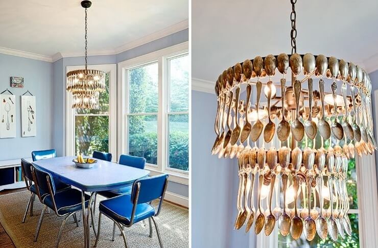 Fork and Spoon Chandelier