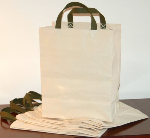 Turtlecreek棉帆布可重用杂货手提袋