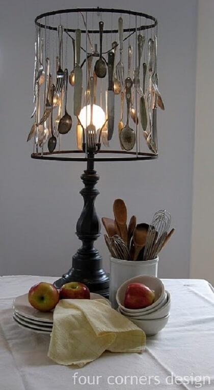 Fork and Spoon lamp