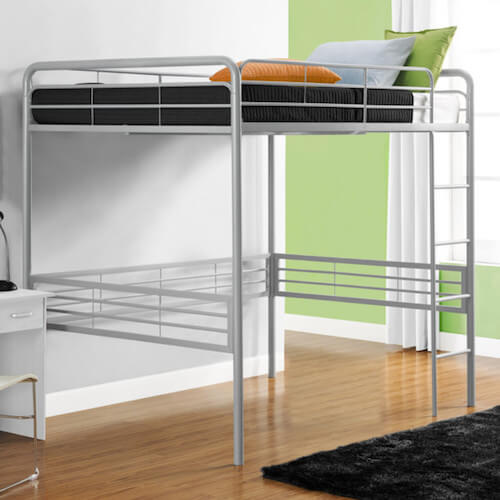 DHP-Full-Metal-Loft-Bed-with-Built-In-Ladder-tiny-house-furniture