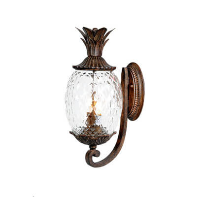 Glass Pineapple Outdoor Sconce