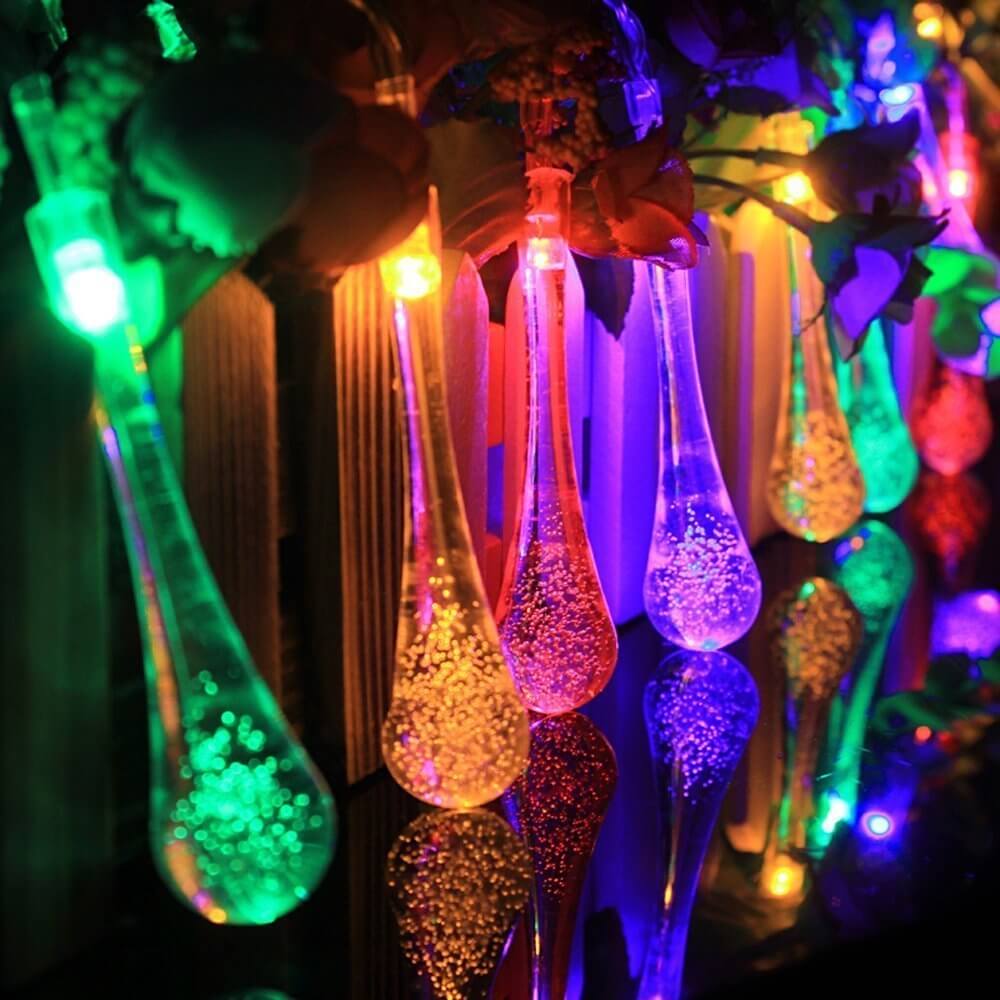 Multi-colored Solar Outdoor String Lights