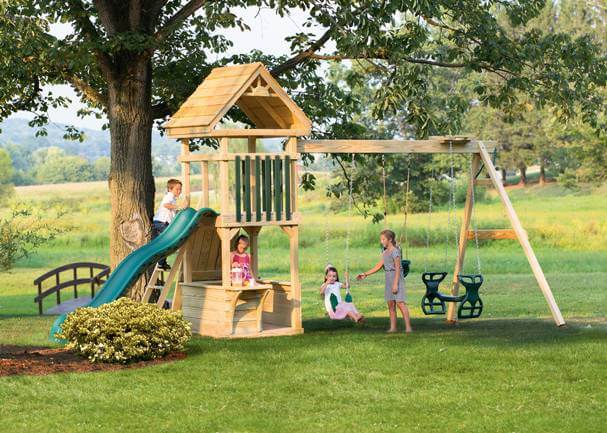 Amish Wooden Playset