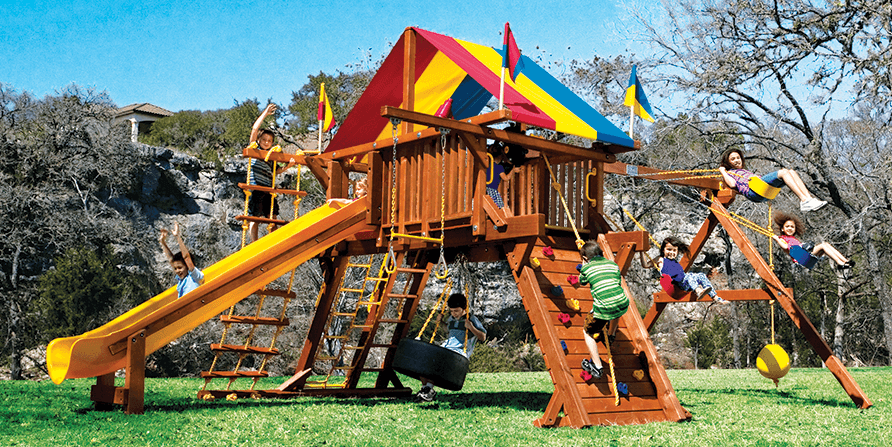 Rainbow Playground Castle