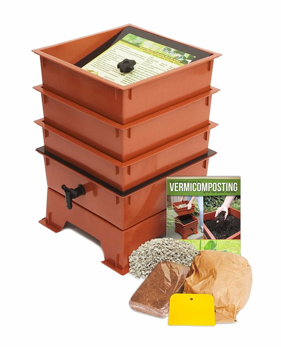 3 tray vermiculture compost bin