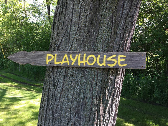 Wooden Playhouse Sign