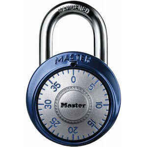 主锁1561 dast组合拨挂锁,铝盖,1-7:8-Inch宽