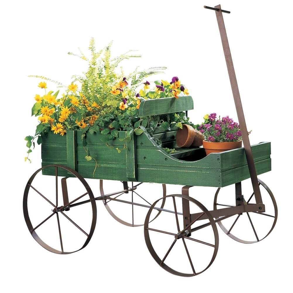 Amish Wagon Outdoor Planter