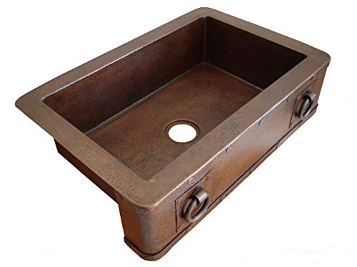 Hammered Copper Farm Sink