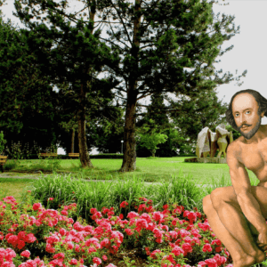 威廉·莎士比亚世界裸体园艺的一天