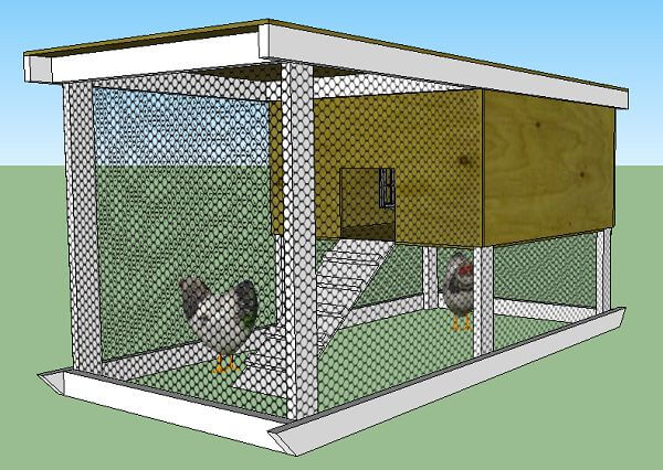 Chicken Tractor With Roost Bar Plans