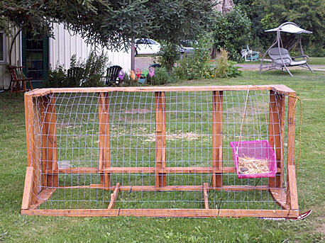 Upcycled Couch Chicken Tractor Plans