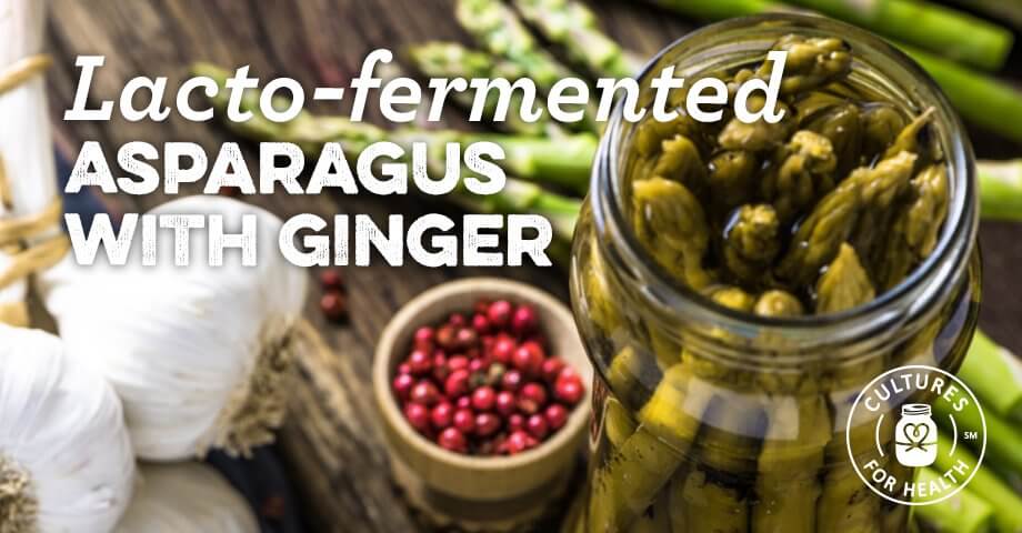 Fermented Asparagus With Ginger