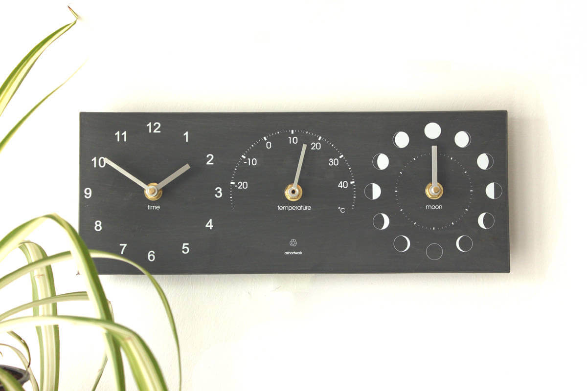 Moon Phase Outdoor Thermometer