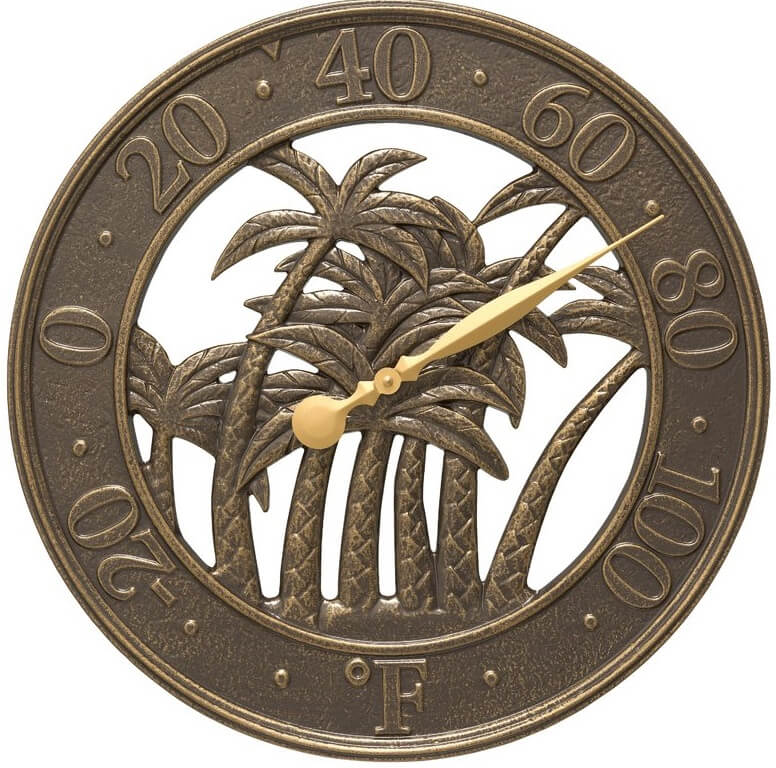 Palm Tree Outdoor Thermometer