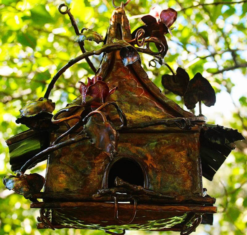 Copper Fairy Birdhouse