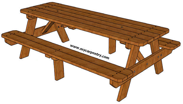 Eight-Foot Picnic Table Plans