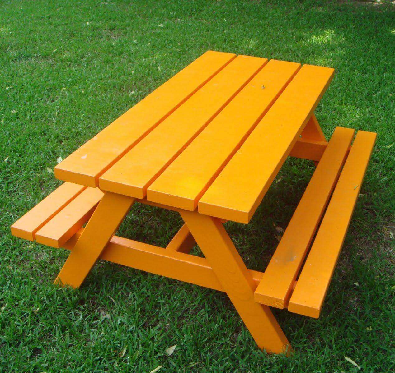 Larger Child-Sized Picnic Table Plans