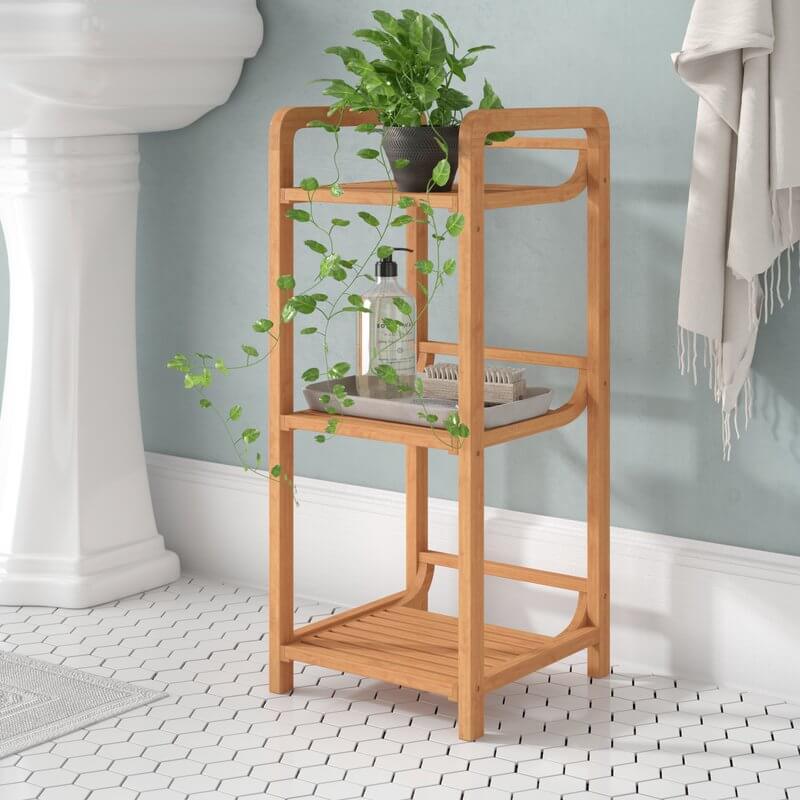 Small Bamboo Bathroom Shelf