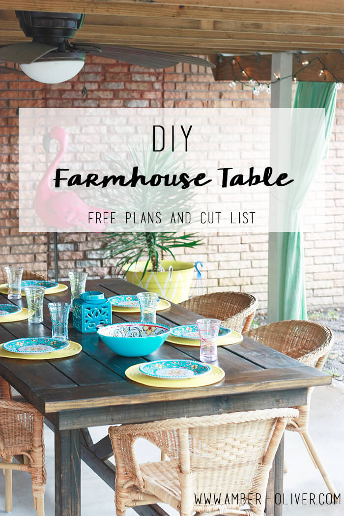 Outdoor Farmhouse Table Plans