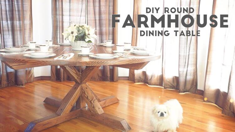 Round Farmhouse Table Plans