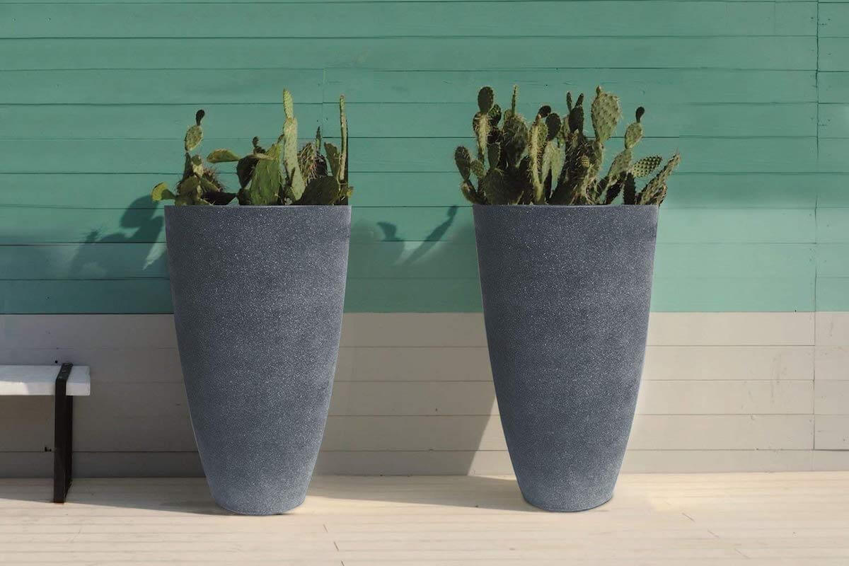 Set of Two Tall Planters