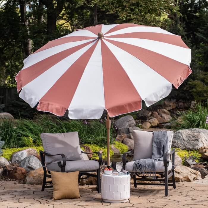 Vintage Inspired Market Style Umbrella