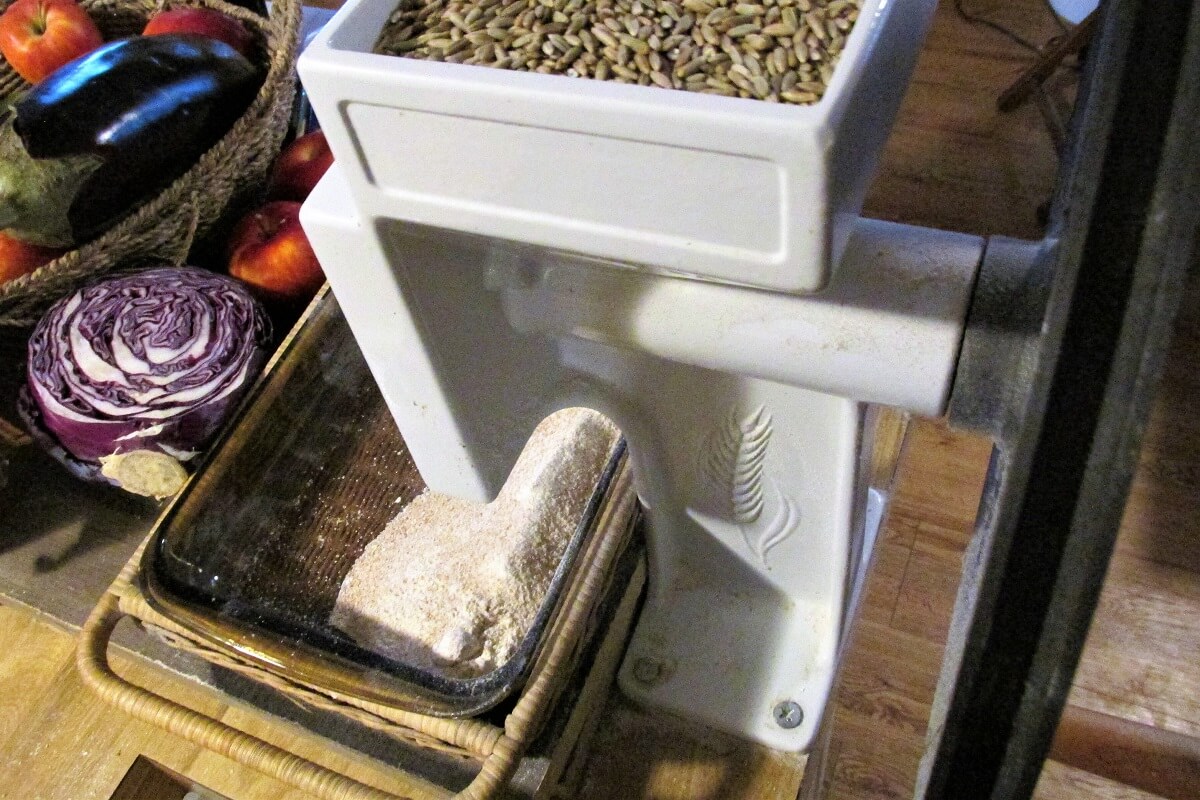 grinding flour