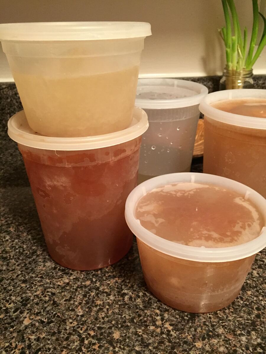 finished chicken stock