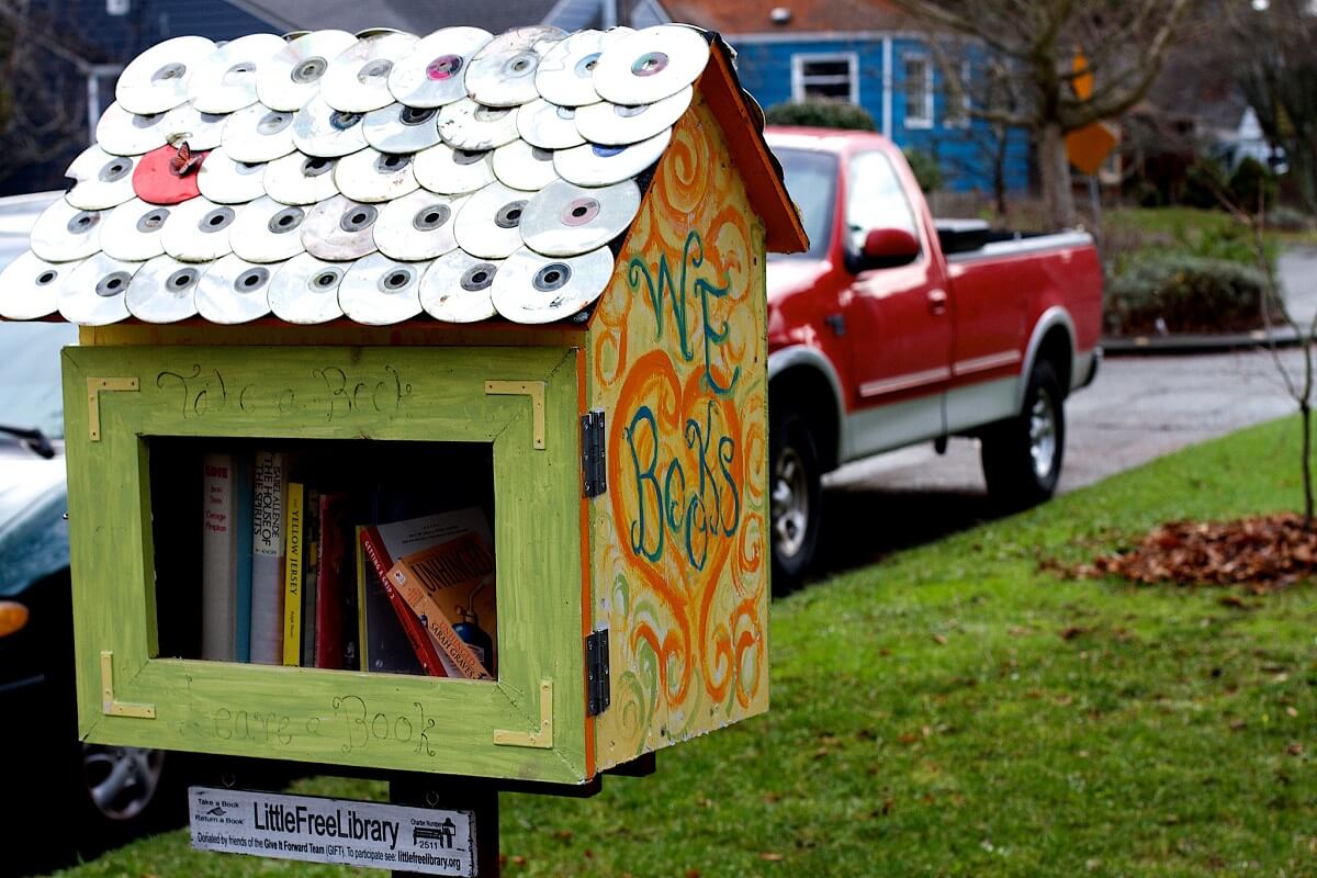 小与cd屋顶免费图书馆计划