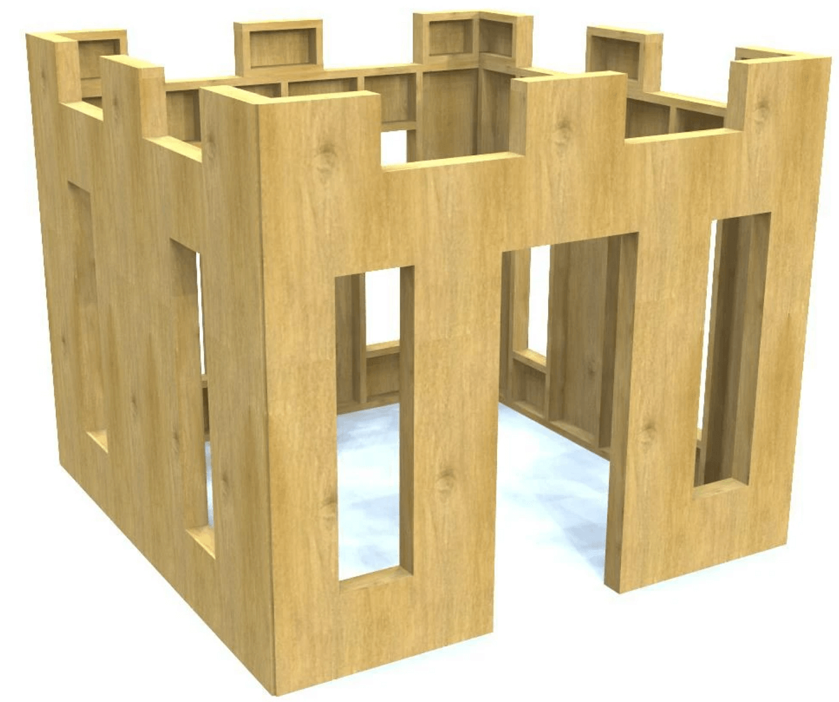 castle playhouse plans