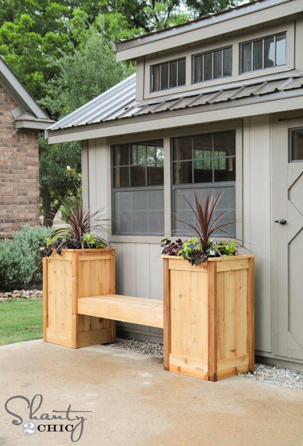 easy planter garden bench plans