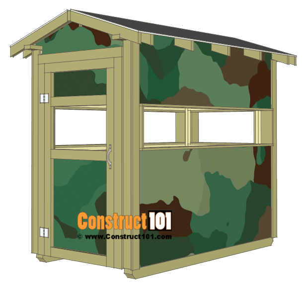 4-by-8 Covered Deer Stand Plans