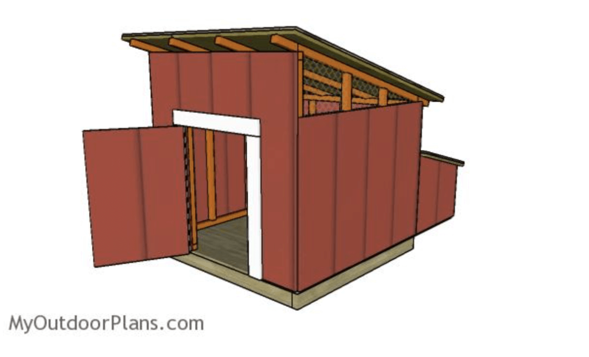 4×4标准DIY鸭房子从我户外的计划