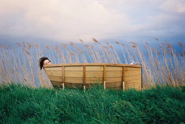 木制浴船的形状