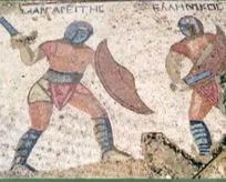 gladiators fighting