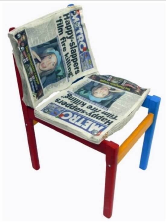 newspaper chair