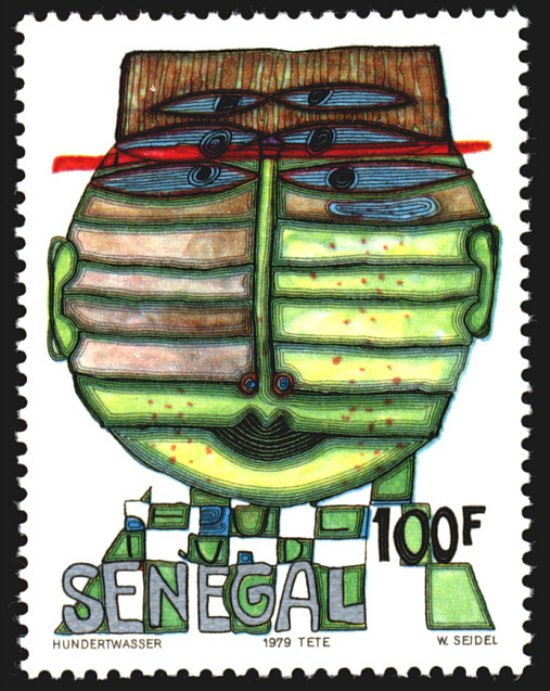 Hundertwasser邮票